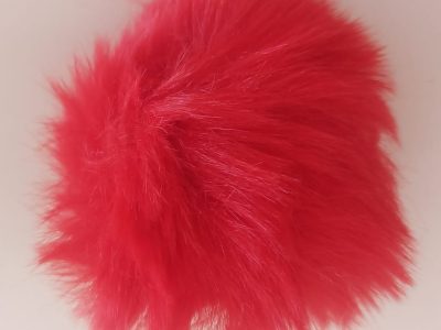 Pompon Peludo Rojo 7cm