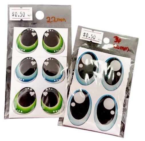 Ojos Adhesivos 20mm Y 22mm