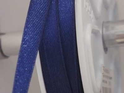 Cinta Raso Pasa 0.6cm Color Azul X Metro — MKS Mercería
