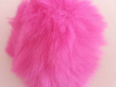 Pompon Peludo Fucsia 7cm