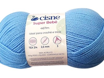 Lana Cisne Super Bebe Azul 100gr