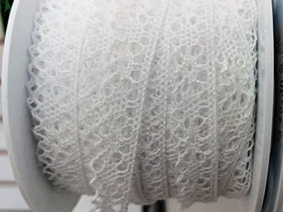 Encaje Pasa 1.4mm AlgodÓn Color Blanco X Metro — MKS Mercería