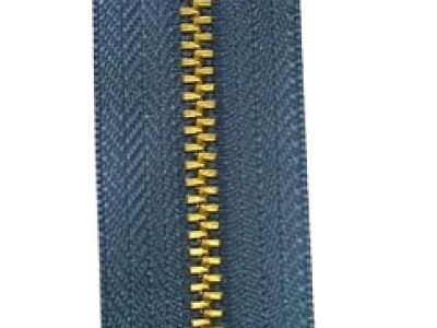 Cierre Bronce Color Azul Claro 20cm — MKS Mercería