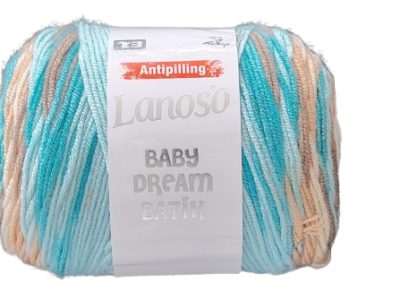 Lanoso Baby Dream Batik Tonos Celestes 100gr