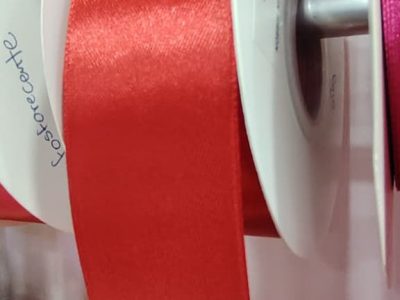 Cinta Satin Generica 4.00cm Color Rojo X Metro — MKS Mercería