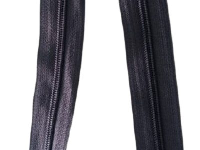 Cierre Nylon  Diente Grueso 75cm Negro
