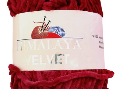 Lana Dulce Chenille Brillante 100g Rojo Vino