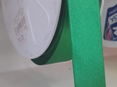 Cinta Raso Pasa 2.4cm Color Verde Musgo X Metro — MKS Mercería