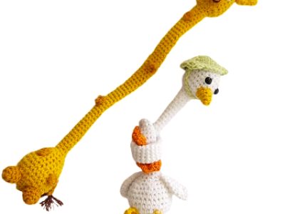 Jirafa O Pato Tejido A Crochet Para Carteras — MKS Mercería
