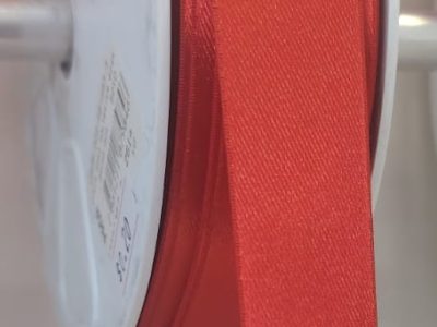 Cinta Raso Pasa 2.4 Cm Color Rojo X Metro — MKS Mercería