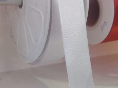 Cinta Raso Pasa 2.4cm Color Blanco X Metro — MKS Mercería