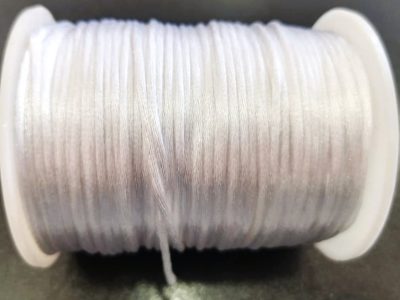 Cordon Cola De Rata 2mm Blanco — MKS Mercería