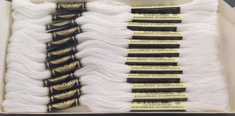 Hilo Dmc Para Bordar Blanco