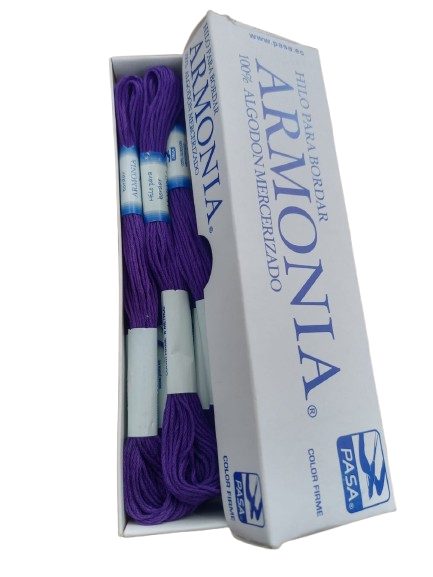 Hilo Pasa Para Bordar Madeja Purpura