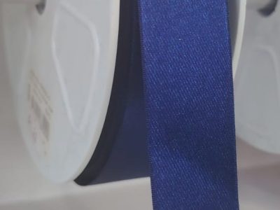 Cinta Raso Pasa 2.4cm Color Azul X Metro — MKS Mercería