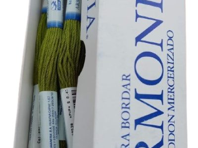 Hilo Pasa Para Bordar Madeja Color Verde Navidad — MKS Mercería