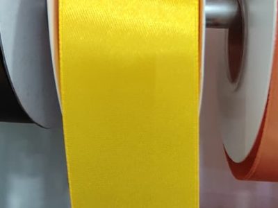 Cinta Satin Generica 4.00cm Color Amarillo X Metro — MKS Mercería