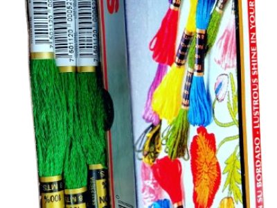 Hilo Iris Para Bordar Madeja Color Verde Manzana — MKS Mercería